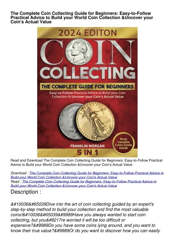 the complete coin collecting guide for beginners