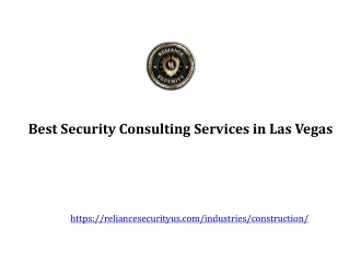 Best Security Consulting Services in Las Vegas