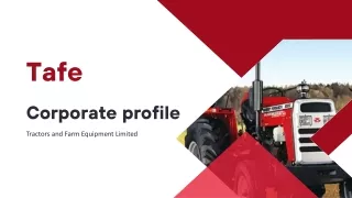 Tafe Corporate Profile