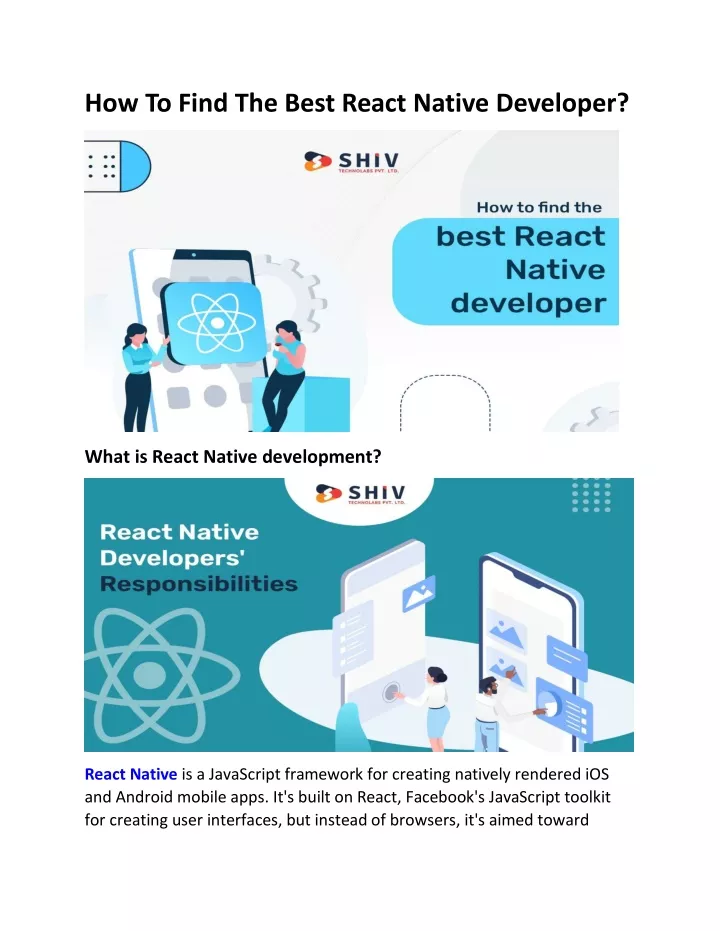 how to find the best react native developer