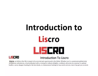 Liscro services