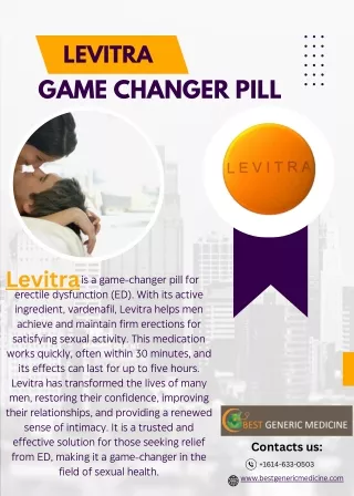 "Enhance Your Sexual Performance with Levitra"
