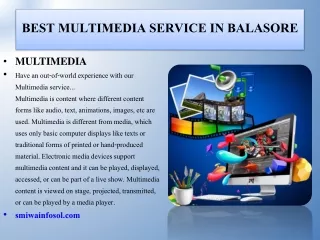 best multimedia service in balasore