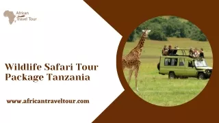 Wildlife Safari Tour Package Tanzania