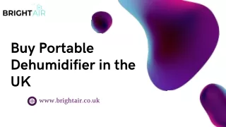 Buy Portable Dehumidifier in the UK