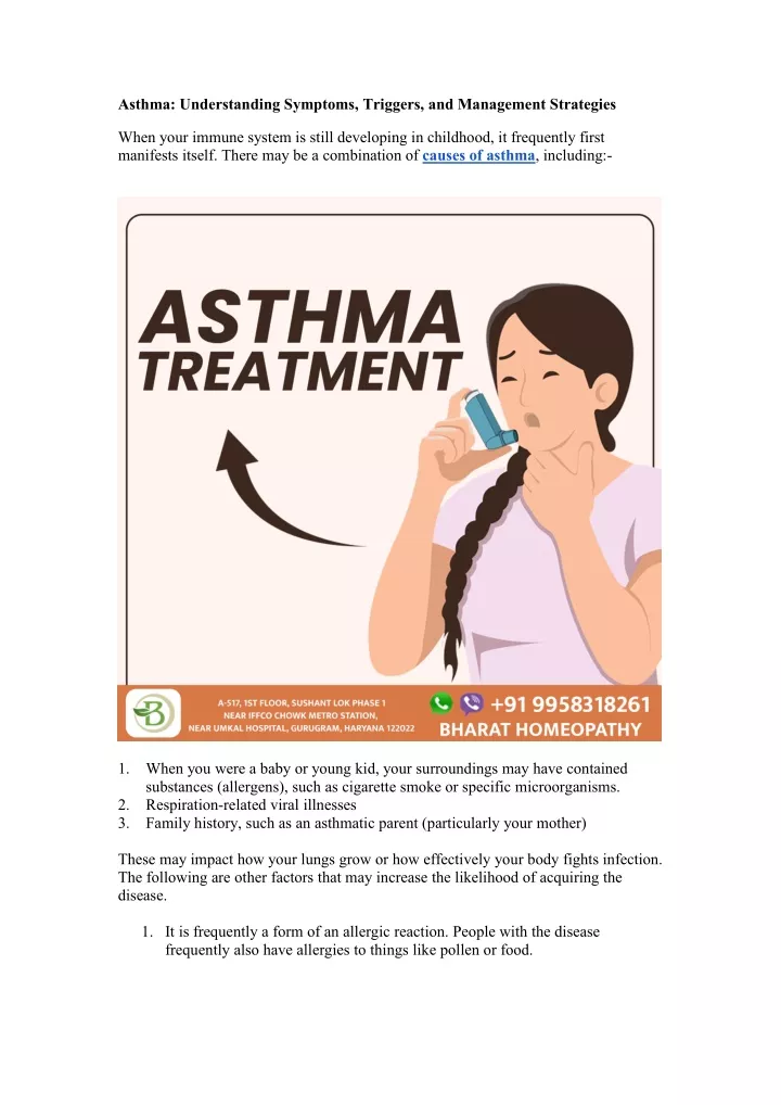 asthma understanding symptoms triggers