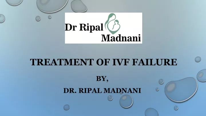treatment of ivf failure