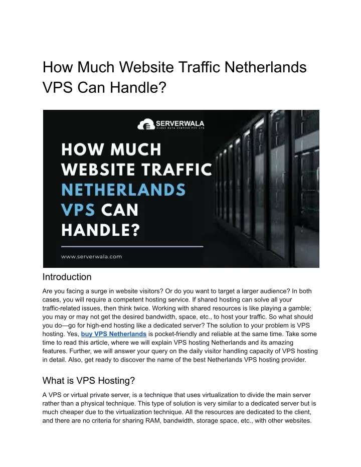 how much website traffic netherlands