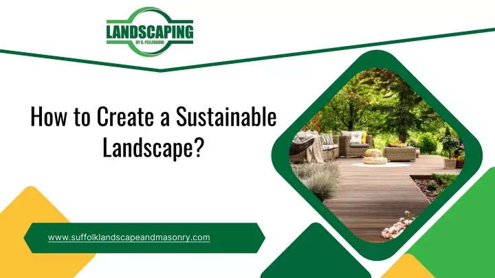 how to create a sustainable landscape