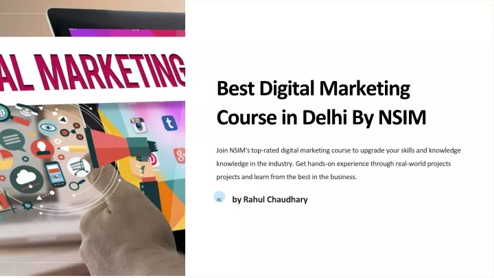 best digital marketing course in delhi by nsim