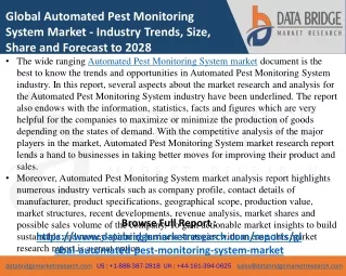global automated pest monitoring system market