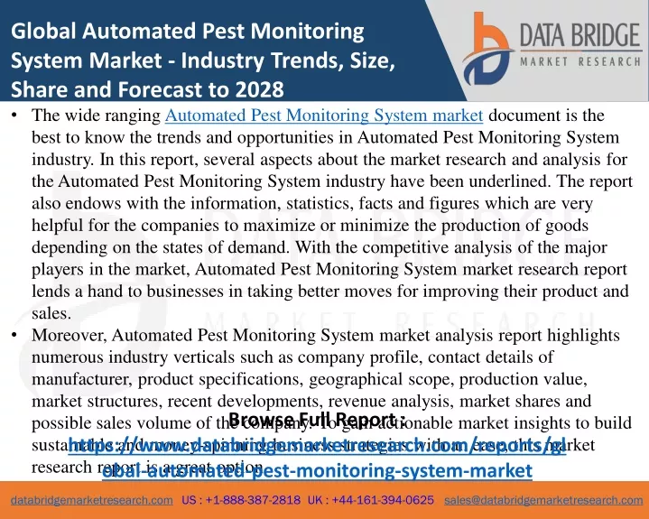 global automated pest monitoring system market
