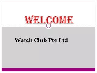 welcome