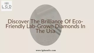 Discover The Brilliance Of Eco-Friendly Lab-Grown Diamonds In The USA