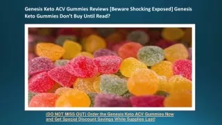 Genesis Keto ACV Gummies