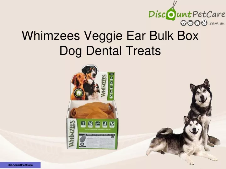 whimzees veggie ear bulk box dog dental treats