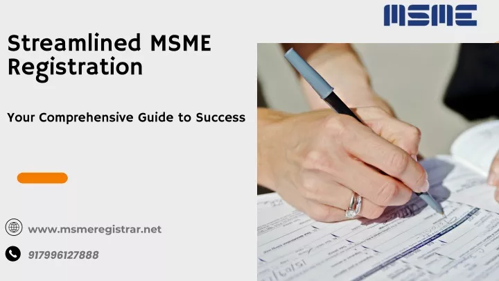streamlined msme registration