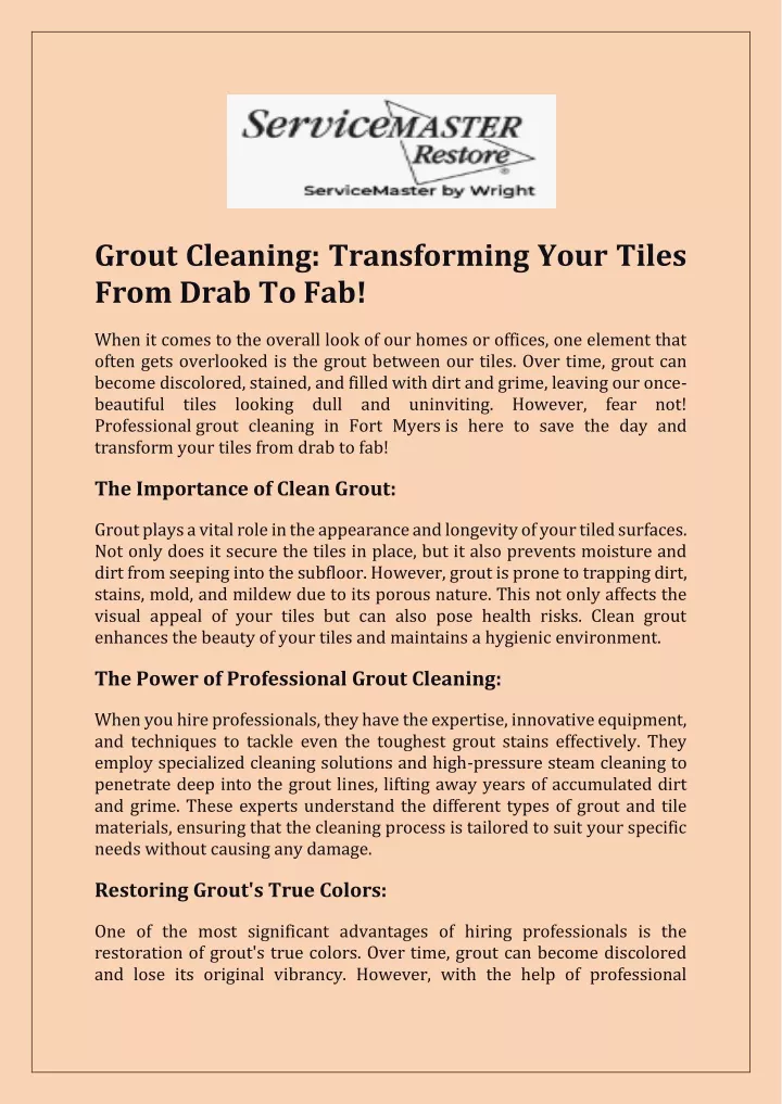 grout cleaning transforming your tiles from drab
