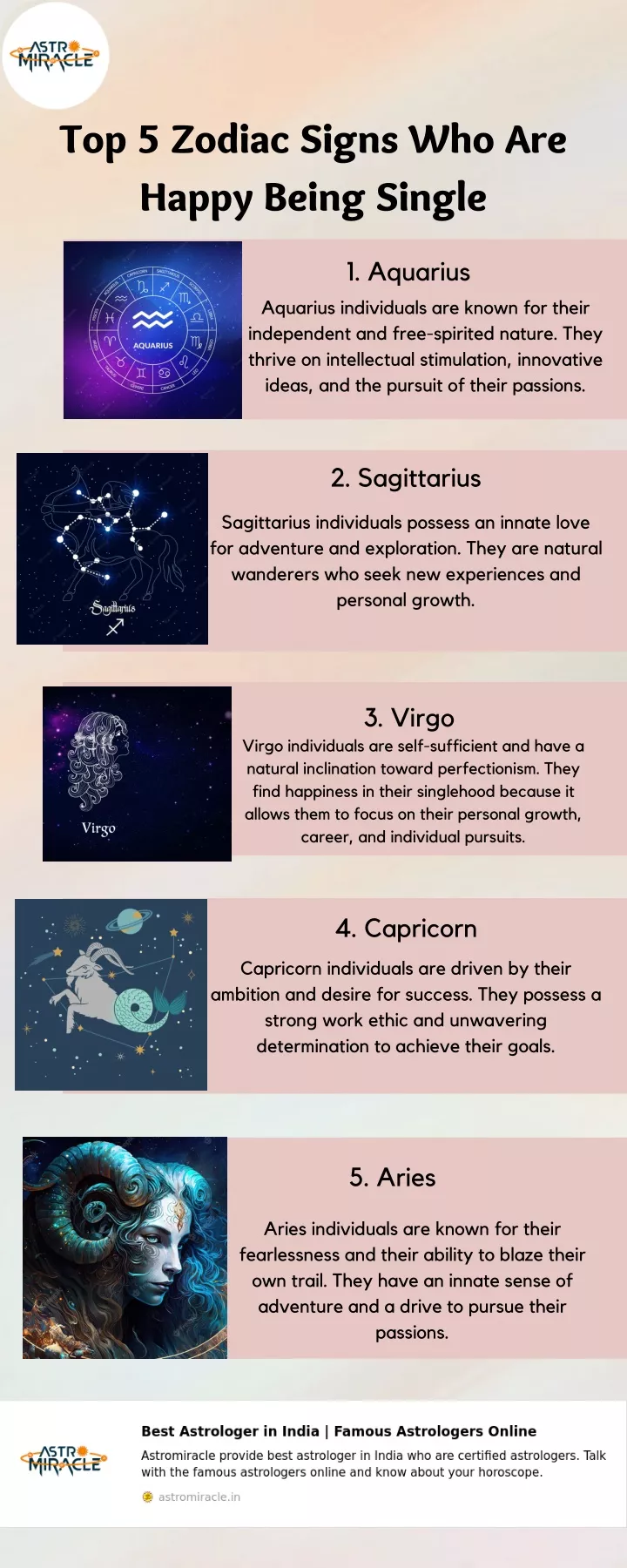 top 5 zodiac signs who are happy being single