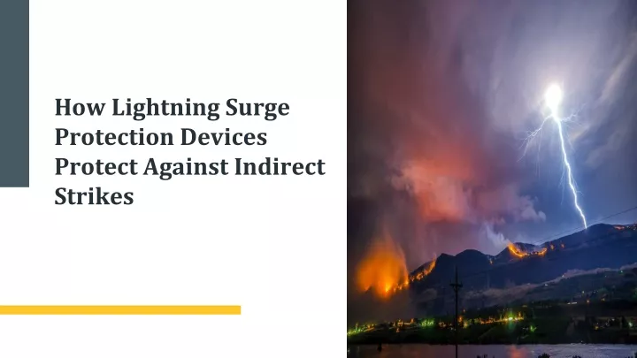 how lightning surge protection devices protect against indirect strikes