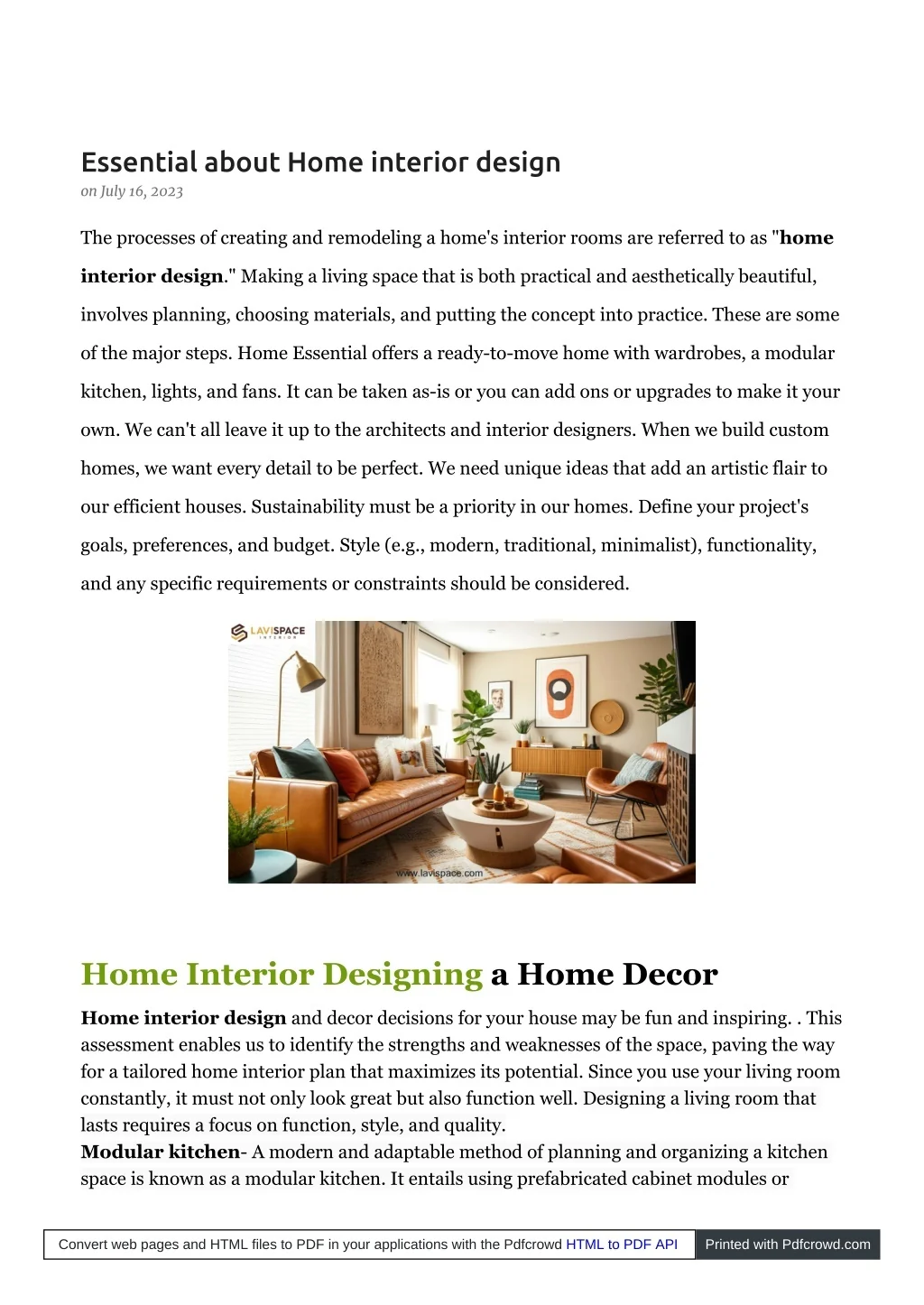 PPT - Essential about Home interior design PowerPoint Presentation ...