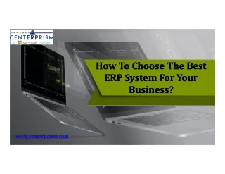 How to Choose the Best ERP System for Your Business