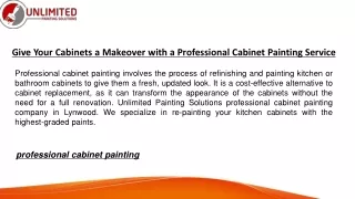 Give Your Cabinets a Makeover with a Professional Cabinet Painting Service