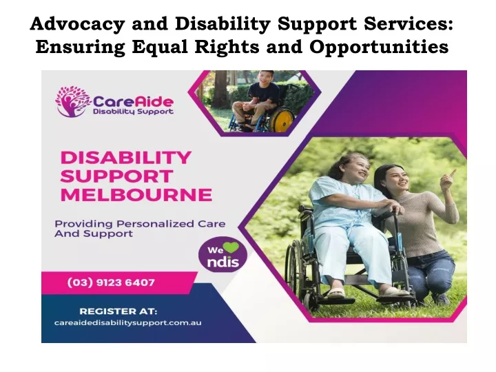 advocacy and disability support services ensuring equal rights and opportunities