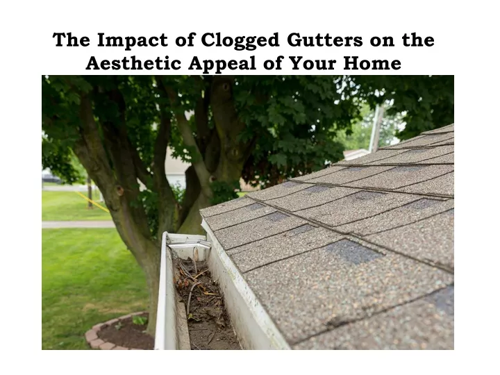 the impact of clogged gutters on the aesthetic appeal of your home