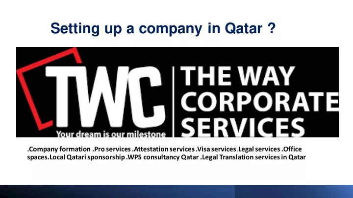 setting up a company in qatar