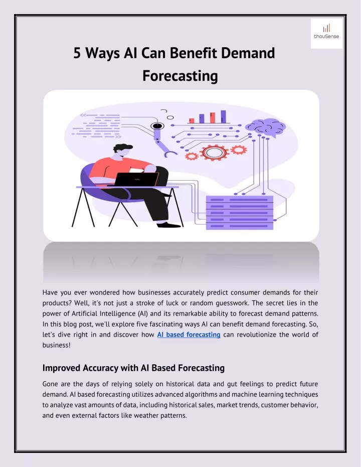 5 ways ai can benefit demand forecasting