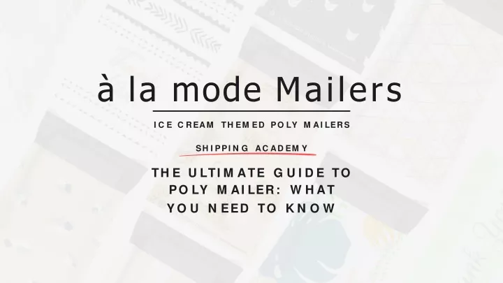 la mode mailers