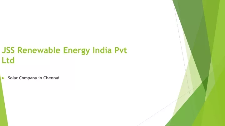 jss renewable energy india pvt ltd