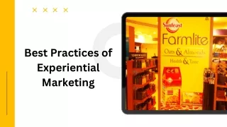 Best Practices of Experiential Marketing