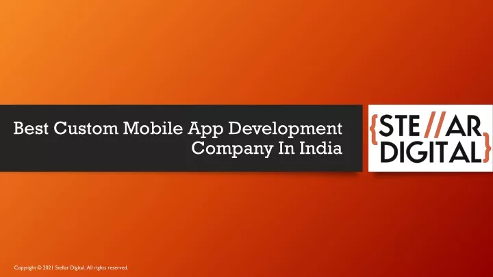 best custom mobile app development company in india