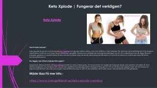 Keto Xplode | Fungerar det verkligen?