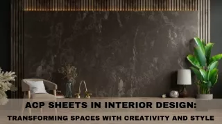 ACP Sheets in Interior Design