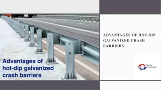 Advantages of Hot-dip Galvanized Crash Barriers - Tanya Galvanizer