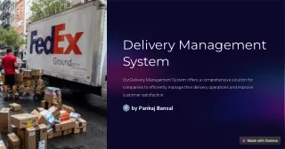 Integrate Your Current Systems with the Delivery Management Solution