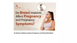 Do Breast Implants Impact Pregnancy And Breastfeeding