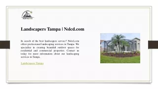 Landscapers Tampa  Nslcd.com