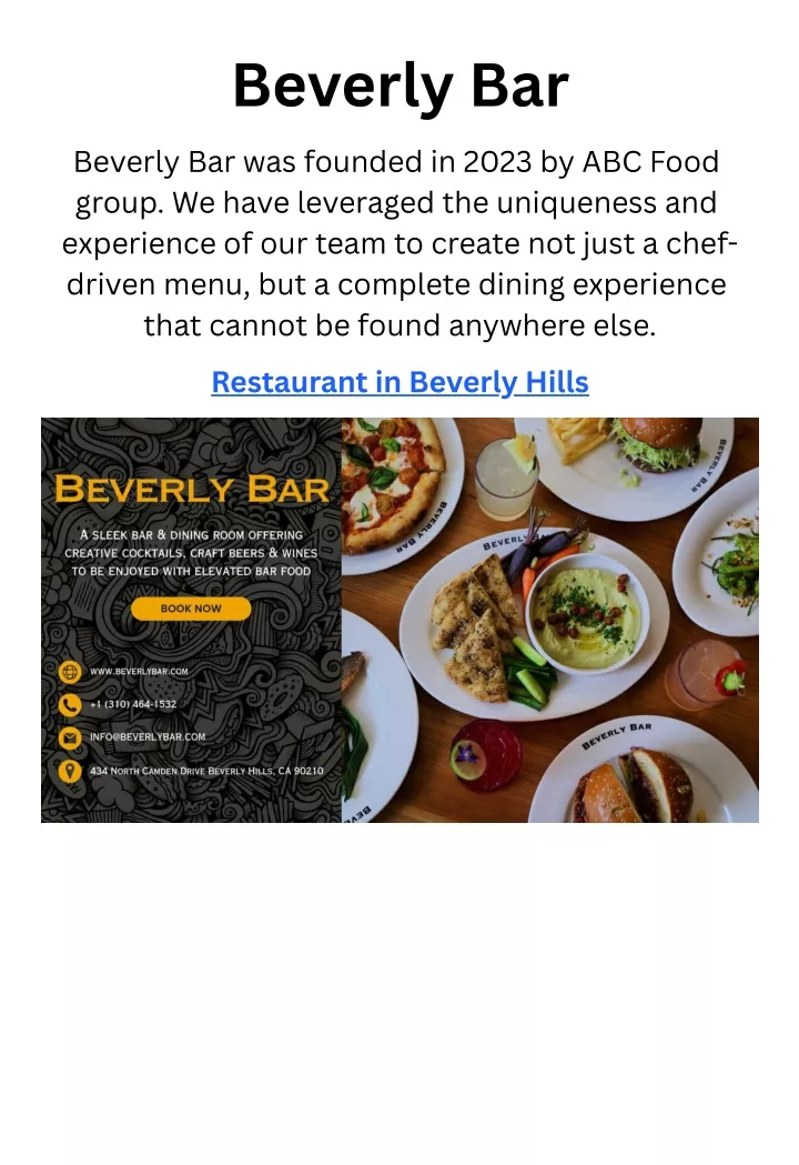 beverly bar