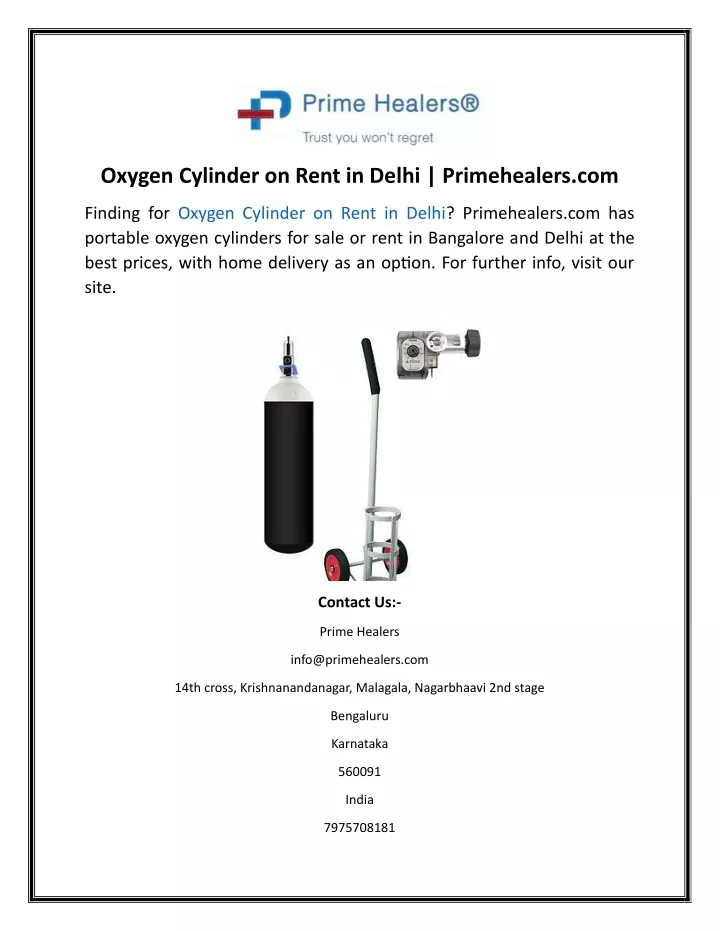 oxygen cylinder on rent in delhi primehealers com