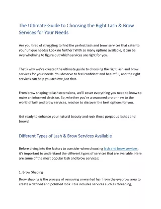Choose Dermal Advantage Spa's Lash & Brow Services in Denver