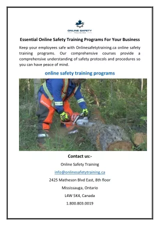 essential online safety training programs