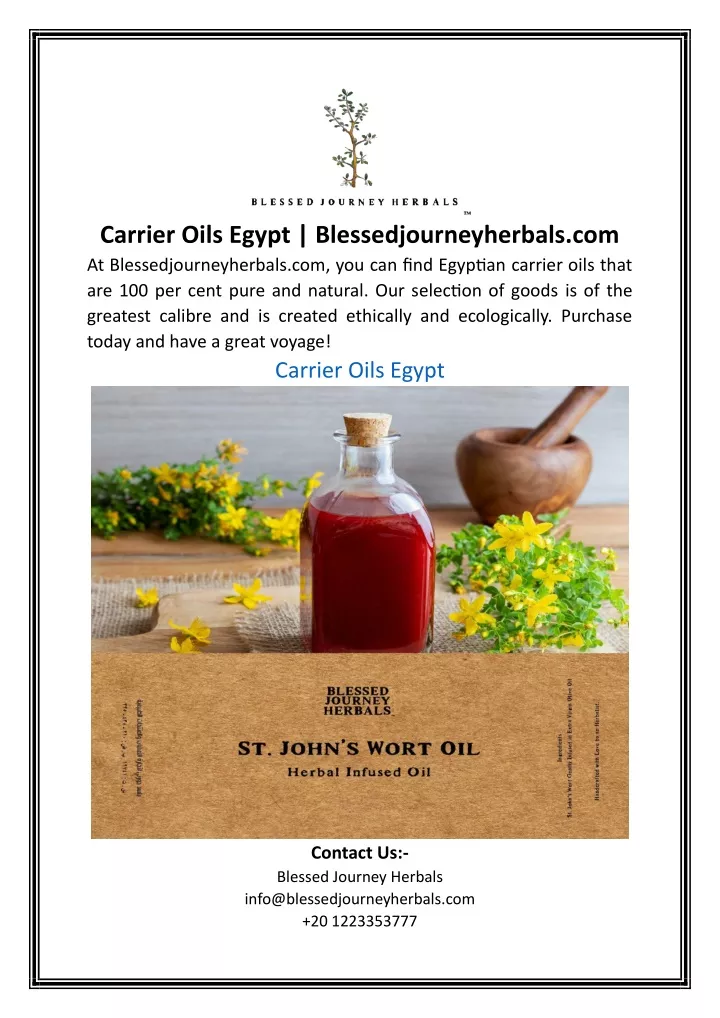 carrier oils egypt blessedjourneyherbals
