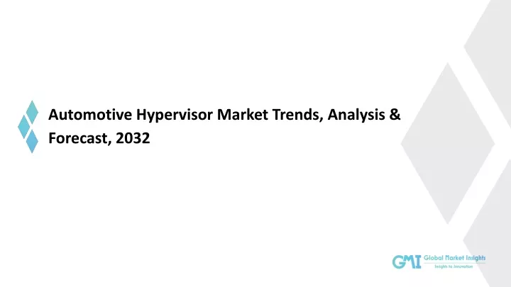 automotive hypervisor market trends analysis