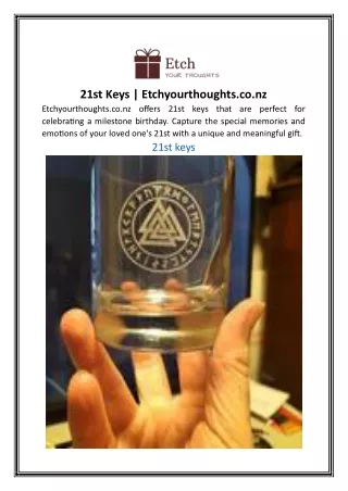 21st Keys Etchyourthoughts.co.nz