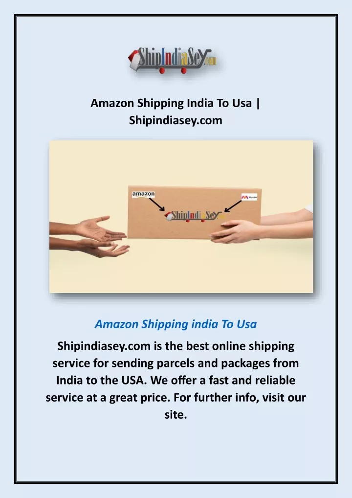 amazon shipping india to usa shipindiasey com