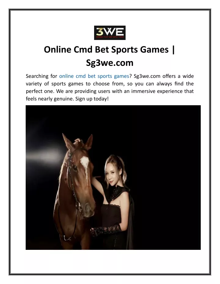 online cmd bet sports games sg3we com